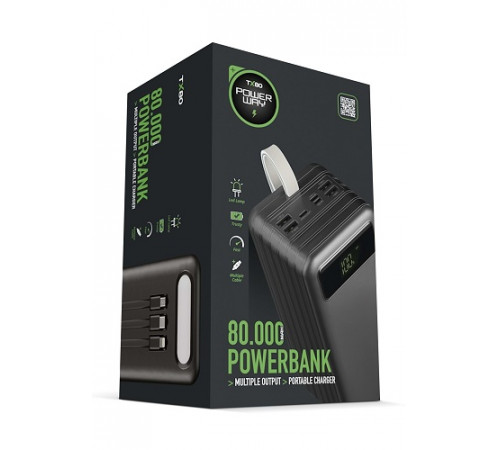 Повербанк Power Bank Power Way TX-80 80000mAh