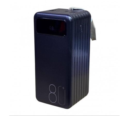 Повербанк Torima TRM-1080 22,5W / 80000 mAh, с фонариком, 3 кабели / Портативный аккумулятор / УМБ Power Bank