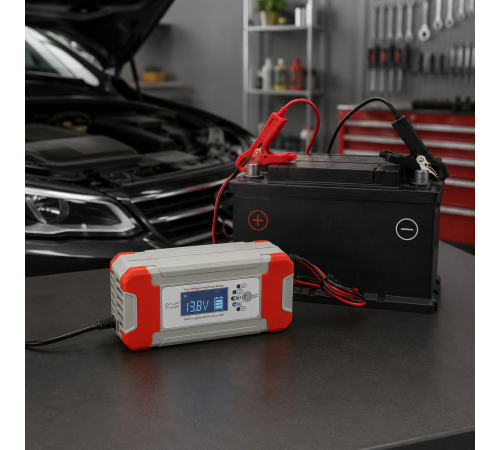 Зарядное устройство для автомобильных аккумуляторов 8A 12V/24v / Автомобильная зарядка / Зарядка для аккумулятора авто