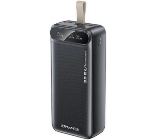 Внешний аккумулятор Power bank Awei PA12 30000mAh PD22,5W быстрая зарядка