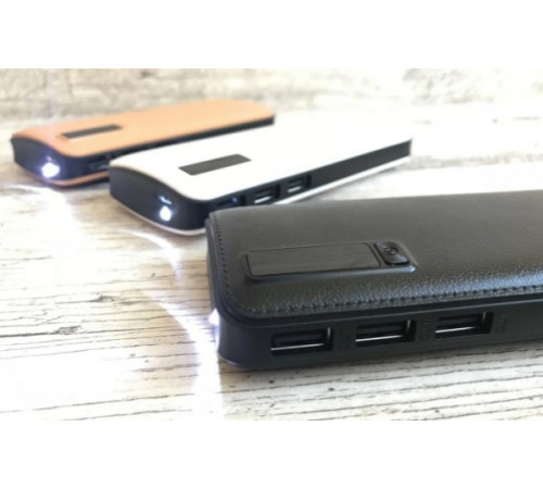 Портативне зарядне 20000 mahc екраном 3 USB + ліхтарик, павер банк, Power Bank