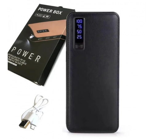 Портативне зарядне 20000 mahc екраном 3 USB + ліхтарик, павер банк, Power Bank