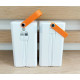 Power bank 100000 mAh с быстрой зарядкой и встроенными кабелями, белый