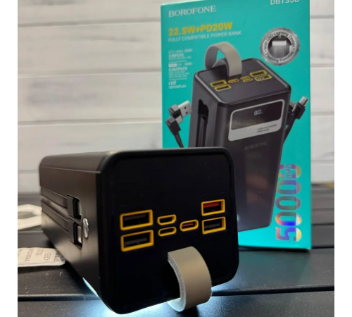 Павербанк Borofone DBT35B 50000 мАч / Power Bank 22.5W PD20W