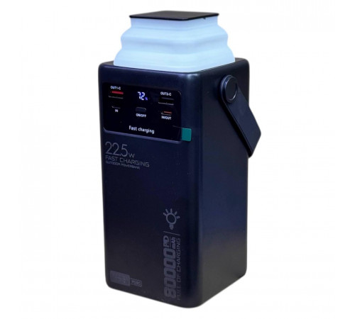 Павер банк 80000mah PD-80 / 22,5 Фонарь + кабеля Power Bank