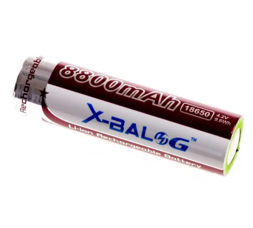 Аккумулятор 18650 X-Balog 8800mAh 4.2V Li-ion литиевая аккумуляторная батарейка