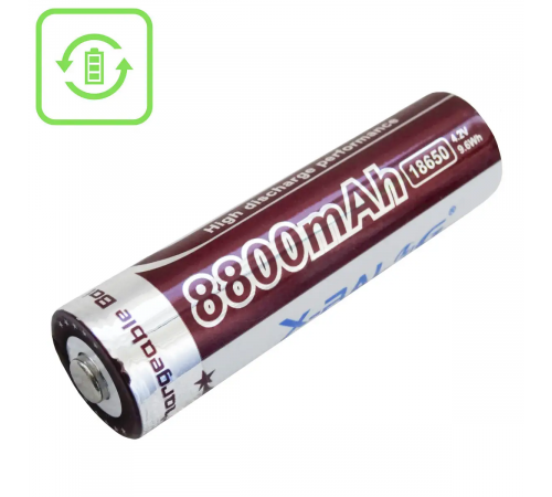 Аккумулятор 18650 X-Balog 8800mAh 4.2V Li-ion литиевая аккумуляторная батарейка