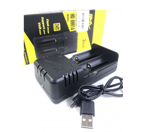 Зарядное устройство F2/ HD-8991B, универсальное, 2×14500/16340/18650/26650, USB (200 шт/ ящ) за 225 грн