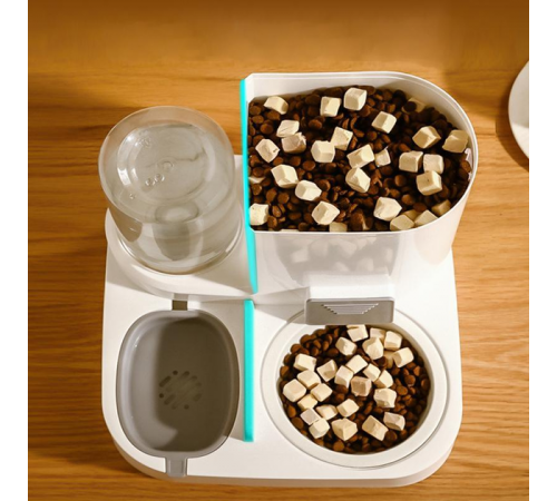 Миска с автоматической подачей корма и воды для животных 2в1 кормушка - дозатор пищи для кошек и собак