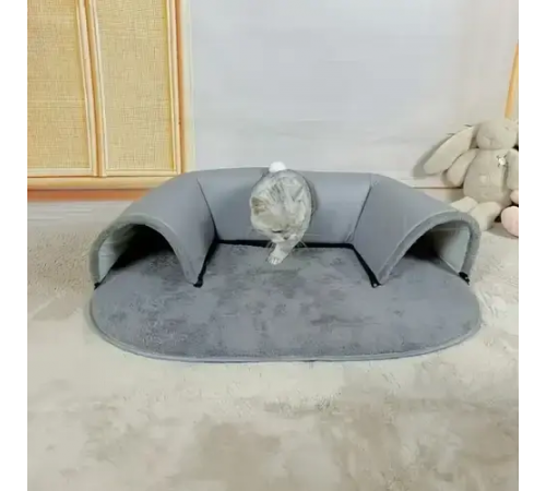 Игровой туннельный коврик Интерактивная игрушка игровой домик 2 в 1 Cat Bed