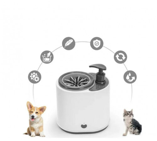 Автоматическая лапомойка для ухода за лапками домашних животных Pet Foot Washing Cup AND149