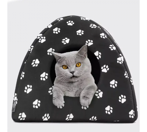 Мягкий домик для собак и кошек YU227 компактный складной Pet Hut White 35 см × 40 см