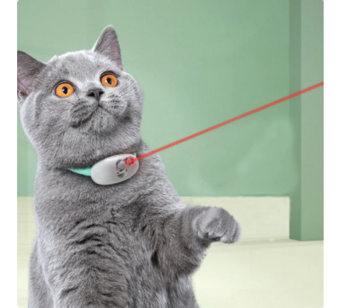 Умный лазерный ошейник для кошек и кошек Laser Collar интерактивная смарт со встроенным лазером