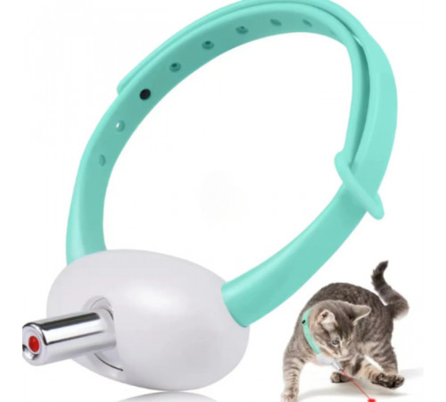 Умный лазерный ошейник для кошек и кошек Laser Collar интерактивная смарт со встроенным лазером