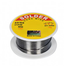Припой паяльный в катушке 1,7мм,150г С флюсом SOLDER