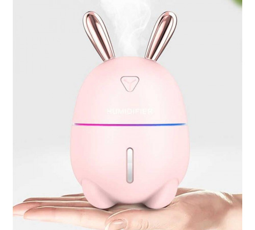 Увлажнитель воздуха Ультразвуковой с LED- подсветкой 7 цветов питание USB Зайка Ночник-увлажнитель 300мл