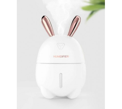 Увлажнитель воздуха Ультразвуковой с LED- подсветкой 7 цветов питание USB Зайка Ночник-увлажнитель 300мл