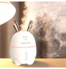 Увлажнитель воздуха Ультразвуковой с LED- подсветкой 7 цветов питание USB Зайка Ночник-увлажнитель 300мл