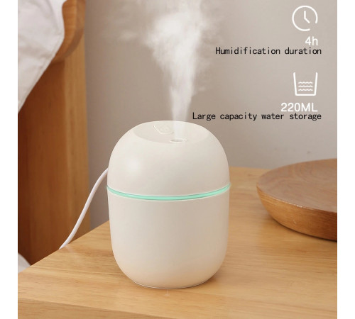 Ультразвуковой мини увлажнитель воздуха USB Humidifier с подсветкой