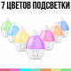 Увлажнитель воздуха на 1,3 л с LED подсветкой и регулятором Wild Wind Белый