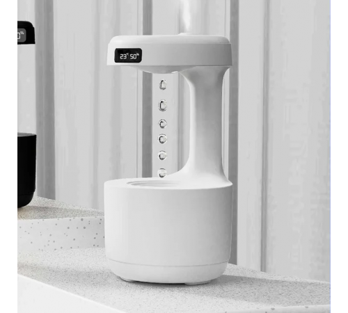 Увлажнитель воздуха портативный Kinscoter DQ-011 Anti Gravity Humidifier электрический 800 мл White iC227