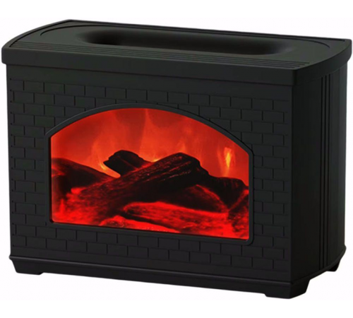 Увлажнитель воздуха Камин с эффектом пламени Fireplace Humidifier 270 мл / Ночник аромадифузор с имитацией огня и светодиодной подсветкой USB