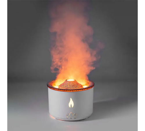 Ароматический диффузор Volcano Fire Flame, ароматерапия, увлажнитель воздуха, 2 цвета, пульт Jellyfish Mist Flame Volcano Home Appliance Life Store