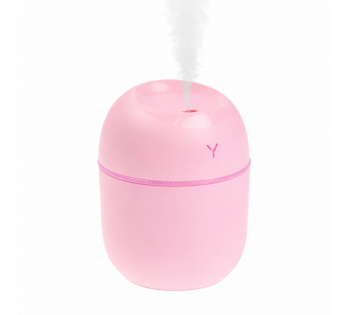 Рожевий ультразвуковий міні зволожувач повітря USB Humidifier з підсвічуванням за 149 грн
